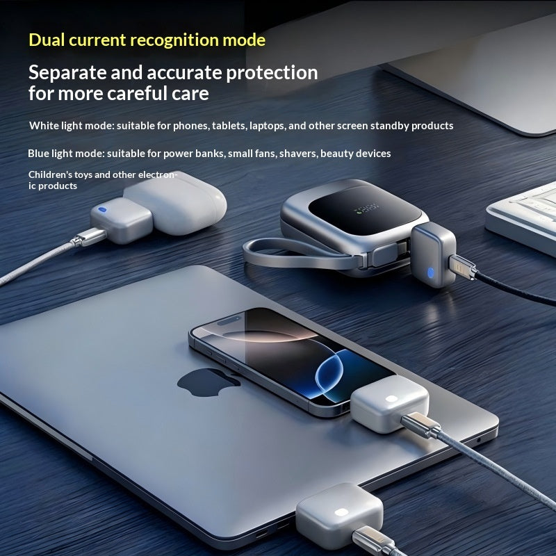 Type-C auto power-off charging protector cable - overcharge protection